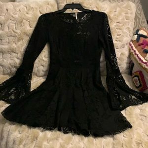 Free People size 4 Black Lace Dress